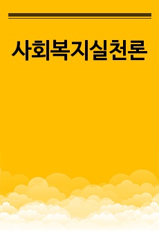 사회복지실천론