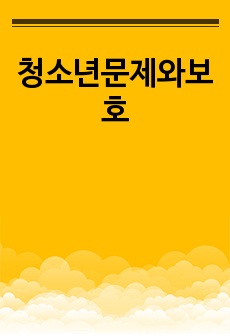 청소년문제와보호