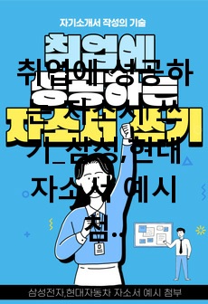 취업에 성공하는 자소서 쓰기_삼성,현대 자소서 예시 첨부