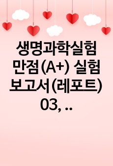 생명과학실험 만점(A+) 실험 보고서(레포트) 03, 생체분자의 정성분석