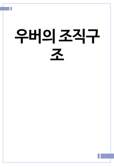 우버의 조직구조