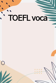 TOEFL voca