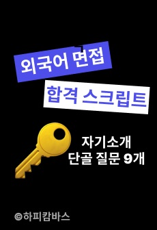 외국어 면접 스크립트 (한국어, 영어, 러시아어) (해외인턴 합격 면접 스크립트 공유)