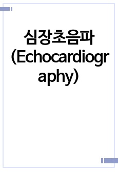 심장초음파(Echocardiography)