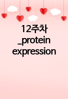 12주차_protein expression