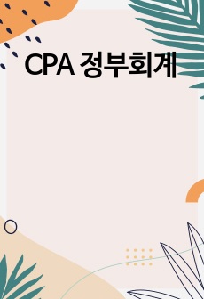 CPA 정부회계