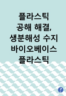 플라스틱 공해 해결, 생분해성 수지와 바이오베이스 플라스틱 (플라스틱 분해효소와 엮어)