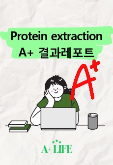 Adherent Cell lysis for Protein extraction A+레포트입니다.