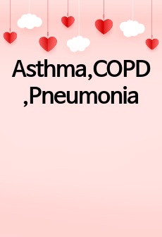 Asthma,COPD,Pneumonia