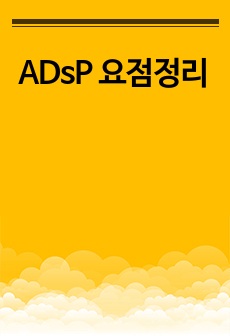 ADsP 요점정리