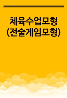 체육수업모형(전술게임모형)