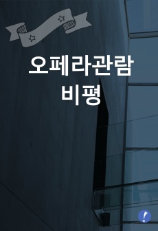 오페라관람비평