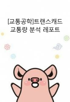 [교통공학]트랜스캐드 교통량 분석 레포트