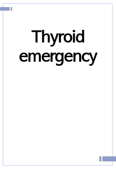 Thyroid emergency