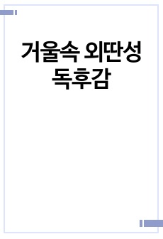 거울속 외딴성 독후감