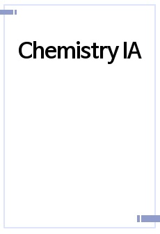 Chemistry IA